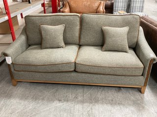 WHINFELL 3 SEATER FABRIC SOFA IN LOWLAND THISTLE HARRIS TWEED FABRIC - RRP £2859: LOCATION - C3