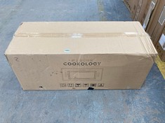 COOKOLOGY 90CM WHITE GLASS BUILT-IN CANOPY COOKER HOOD BUGL900WH - RRP £219 (PALLET 2)