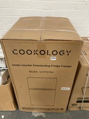 COOKOLOGY UNDER COUNTER FREESTANDING FRIDGE FREEZER - MODEL NO. UCFF87BK - RRP£150