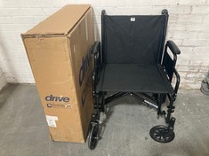 DRIVE DEVILBISS HEALTHCARE BARIATRIC TRANSPORT CHAIR BLACK BTR22BLK - RRP £259