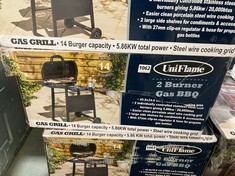 UNIFLAME 2 BURNER GAS BBQ