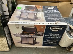 UNIFLAME 4 BURNER PROPANE GAS GRILL WITH SIDE BURNER - RRP£143