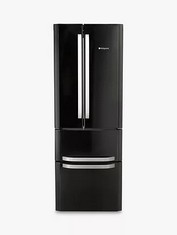 HOTPOINT FREESTANDING FRIDGE FREEZER IN BLACK MODEL NO- FFU4DK1 RRP- £544