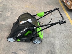 GREENWORKS CORDLESS LAWN MOWER - MODEL NO. G40LM41 - RRP £159