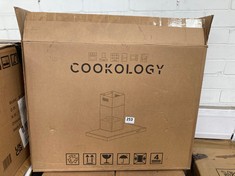 COOKOLOGY 60CM BLACK CHIMNEY COOKER HOOD - MODEL NO. TSH601BK (PALLET 1)