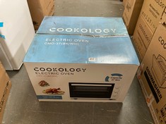 COOKOLOGY 37 LITRE ELECTRIC MINI OVEN IN WHITE - MODEL NO. CMO37WH (PALLET 1)