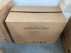 COOKOLOGY 70CM BLACK CHIMNEY COOKER HOOD - MODEL NO. LINT701BK - RRP £189 (PALLET 7)