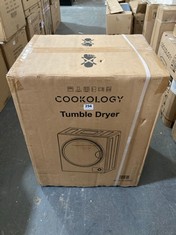 COOKOLOGY 2.5KG MINI TUMBLE DRYER IN WHITE - MODEL NO. CMVD25WH - RRP £154 (PALLET 10)