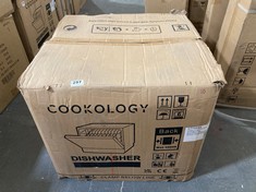 COOKOLOGY 6 PLACE TABLE TOP DISHWASHER IN BLACK - MODEL NO. CTTD6BK - RRP £199 (PALLET 10)