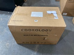 COOKOLOGY 17L INTEGRATED MICROWAVE IN BLACK - MODEL NO. IM17LBK - RRP £139 (PALLET 2)