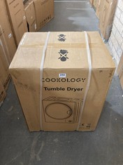 COOKOLOGY 2.5KG MINI TUMBLE DRYER IN WHITE - MODEL NO. CMVD25WH - RRP £154 (PALLET 22)