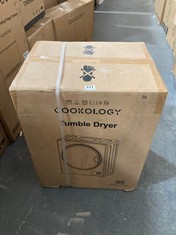 COOKOLOGY 2.5KG MINI TUMBLE DRYER IN SILVER - MODEL NO. CMVD25SL - RRP £154 (PALLET 22)