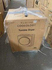 COOKOLOGY 2.5KG MINI TUMBLE DRYER IN BLACK - MODEL NO. CMVD25BK - RRP £154 (PALLET 22)