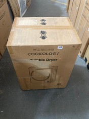 COOKOLOGY 2.5KG MINI TUMBLE DRYER IN WHITE - MODEL NO. CMVD25WH - RRP £154 (PALLET 22)