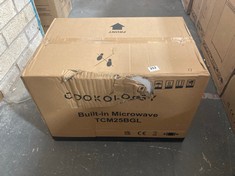 COOKOLOGY 25L BLACK BUILT-IN 900W MICROWAVE WITH GRILL TCM25BGL - RRP £239 (PALLET 17)