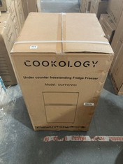 COOKOLOGY 87L WHITE FREESTANDING UNDER COUNTER FRIDGE FREEZER UCFF87WH - RRP £149 (PALLET 17)