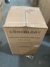 COOKOLOGY 87L BLACK FREESTANDING UNDER COUNTER FRIDGE FREEZER UCFF87BK - RRP £149 (PALLET 21)