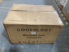 COOKOLOGY 20L BLACK FREESTANDING DIGITAL 800W MICROWAVE OVEN - MODEL NO. CFSDI20LBK (PALLET 12)