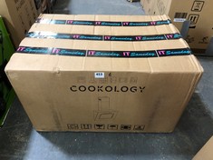 COOKOLOGY 70CM ANGLED CHIMNEY COOKER HOOD TOUCH CONTROL GLASS BLACK - MODEL NO. VER705BK - RRP £129 (PALLET 6)