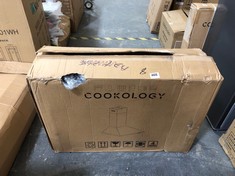 COOKOLOGY 70CM BLACK CHIMNEY COOKER HOOD - MODEL NO. CH700BK (PALLET 8)