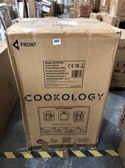 COOKOLOGY 87L SILVER 2 DOOR UNDER COUNTER FRIDGE FREEZER - MODEL NO. UCFF87SL - RRP £149 (PALLET 8)