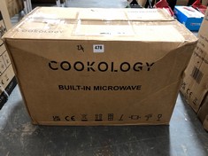 COOKOLOGY 17L INTEGRATED MICROWAVE IN BLACK - MODEL NO. IM17LBK - RRP £139 (PALLET 24)