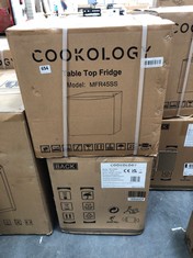 2 X ASSORTED COOKOLOGY ITEMS TO INCLUDE TABLE TOP FRIDGE MODEL MFR45SS (PALLET 24)