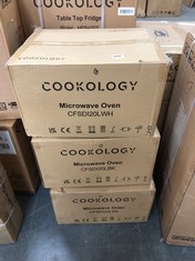 COOKOLOGY MICROWAVE OVEN MODEL: CFSDI20LWH TO INCLUDE 2 X COOKOLOGY MICROWAVE OVENS - MODEL: CFSDI20BK