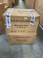 2 X COOKOLOGY MICROWAVE OVEN MODEL NO CFSDI20LBKN (PALLET 4)