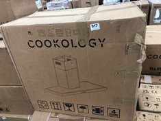 COOKOLOGY 60CM BLACK CHIMNEY COOKER HOOD LINT601BK - RRP £179 (PALLET 19)