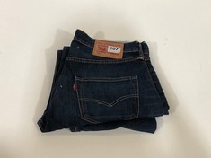 LEVI 501 DENIM JEANS DARK BLUE SIZE W32/L34