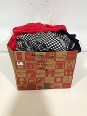 BOX OF ASSORTED ADULT CLOTHING TO INCLUDE PAUL SMITH LONG SLEEVE SHIRT GREEN/NAVY CHECK SIZE LG