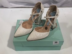 CHARLOTTE MILLS MEGHAN WOMEN'S PEARL SHOES - SIZE 38 - RRP £286