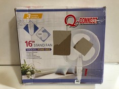 Q-CONNECT 16'' STAND FAN IN WHITE - MODEL NO.: FS40-S02