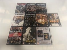 10 X ASSORTED WWE ROYAL RUMBLE DVDS TO INCLUDE WWE ROYAL RUMBLE 2009 STEELBOOK DVD