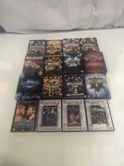 16 X ASSORTED WWE WRESTLEMANIA DVDS TO INCLUDE WWE WRESTLEMANIA 23 STEELBOOK DVD (18 ONLY)