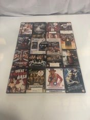 22 X ASSORTED WWE WRESTLING DVDS TO INCLUDE WWF KING OF THE RING 2000 DVD (18 ONLY)