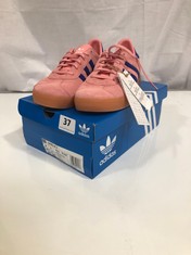 ADIDAS GAZELLE CHILDRENS TRAINERS - PINK/BLUE-PURPLE UK 6