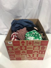 BOX OF ASSORTED ADULT CLOTHING TO INCLUDE &ET VERDA SCALLOP HEM SKIRT GREEN/FLORAL SIZE 10