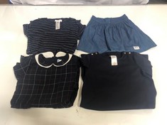 4 X ASSORTED JACADI CLOTHING TO INCLUDE DENIM LOOK SKIRT BLUE SIZE 8A