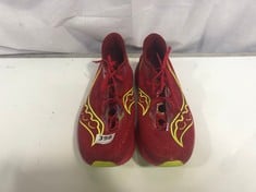 SAUCONY ENDORPHIN PRO 3 TRAINERS RED/YELLOW SIZE 10.5 RRP- £210