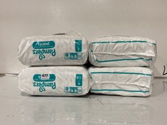 4 X PACKS OF PAMPERS PANTS SIZE 6 66-PER PACK