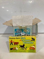 A BOX OF VINTAGE FUZZY FELT SETS