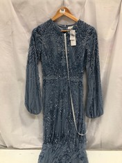 SHIMMI BLUE PEARL WOMEN'S EVENTS DRESS - UK 8 - RRP £195