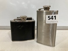 5 X ASSORTED HIP FLASKS