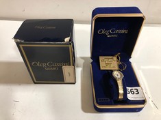 OLEG CASSINI LADIES WRISTWATCH, BOXED