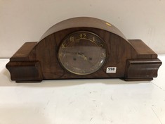 A VERY LARGE ART DECO MANTEL CLOCK