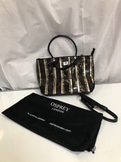 OSPREY BY GRAEME ELLISDON WOMEN'S BAG - BLACK/ANIMAL PRINT