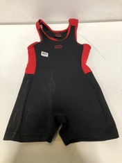 SBD WOMENS POWERLIFTING SINGLET BLACK/RED SIZE SM