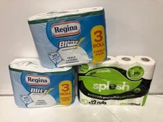 QTY OF ASSORTED TOILET TISSUE ROLLS & KITCHEN PAPER TOWELS